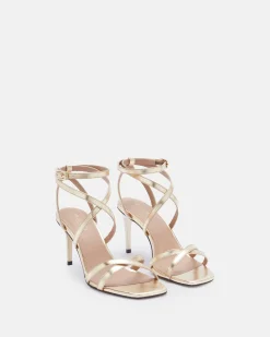 SANDALES KALYOU/MET PLATINE