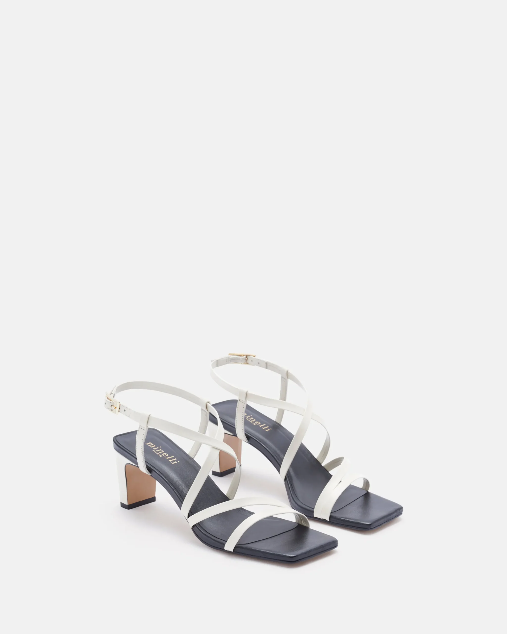 SANDALES KEIKO CRÈME NOIR