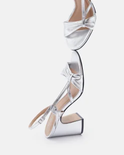 SANDALES KETI/MET ARGENT
