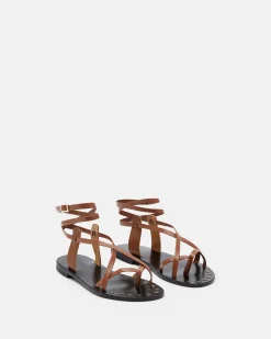 SANDALES MYA COGNAC