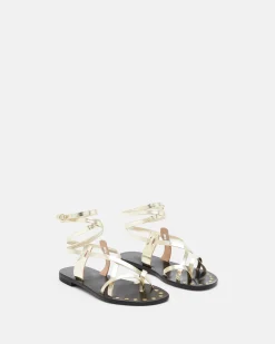 SANDALES MYA/MET PLATINE