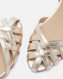 SANDALES MYONA/MET PLATINE