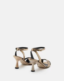 SANDALES NOEMIE/MET PLATINE