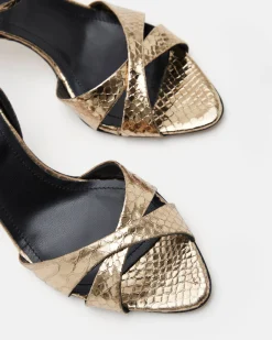 SANDALES NOEMIE/MET PLATINE