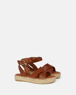 SANDALES PLAT ANTIA CUIR
