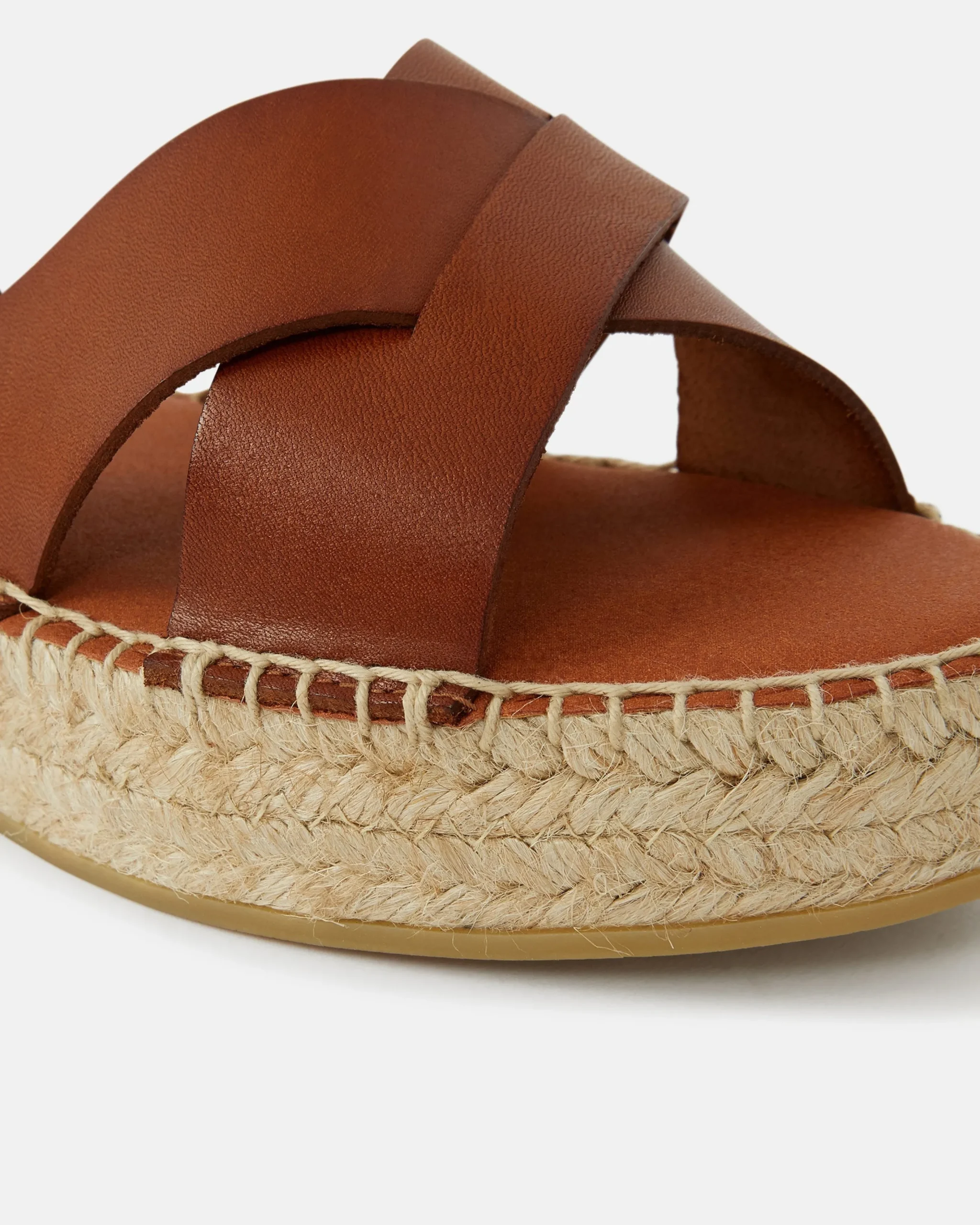 SANDALES PLAT ANTIA CUIR