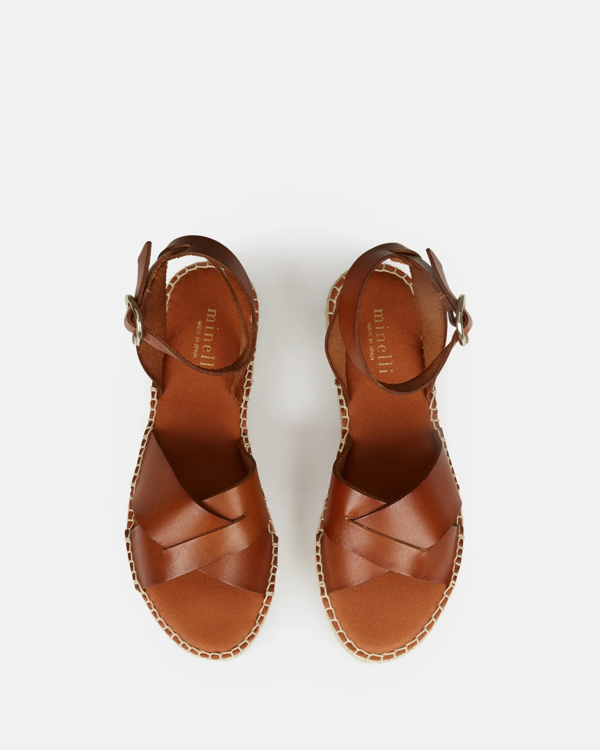 SANDALES PLAT ANTIA CUIR