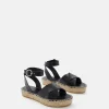 SANDALES PLAT ANTIA NOIR
