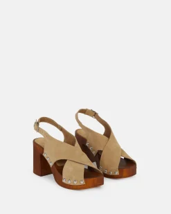 SANDALES TALIA/VEL TAUPE