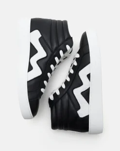 TENNIS CARLA/WOOL NOIR BLANC