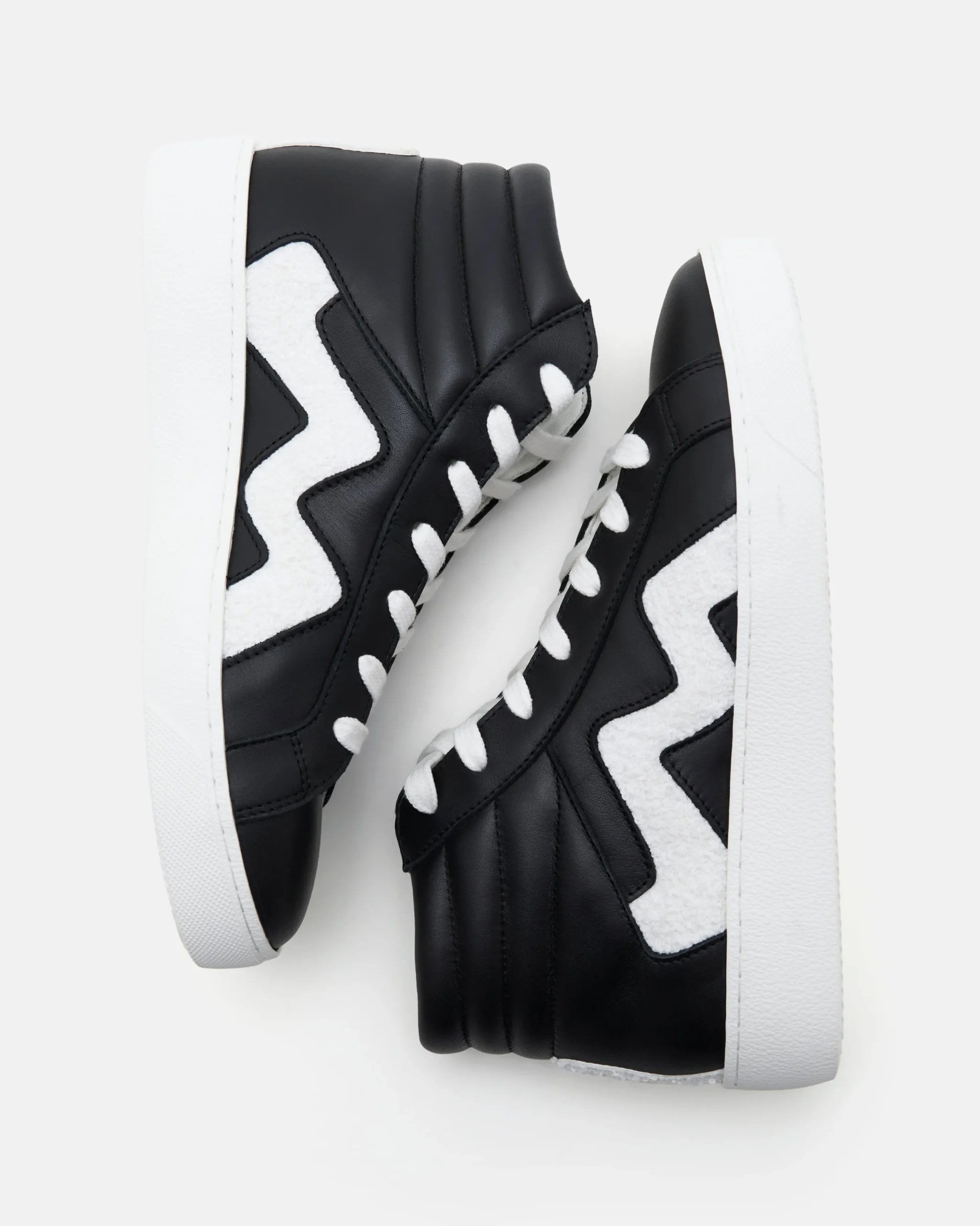 TENNIS CARLA/WOOL NOIR BLANC
