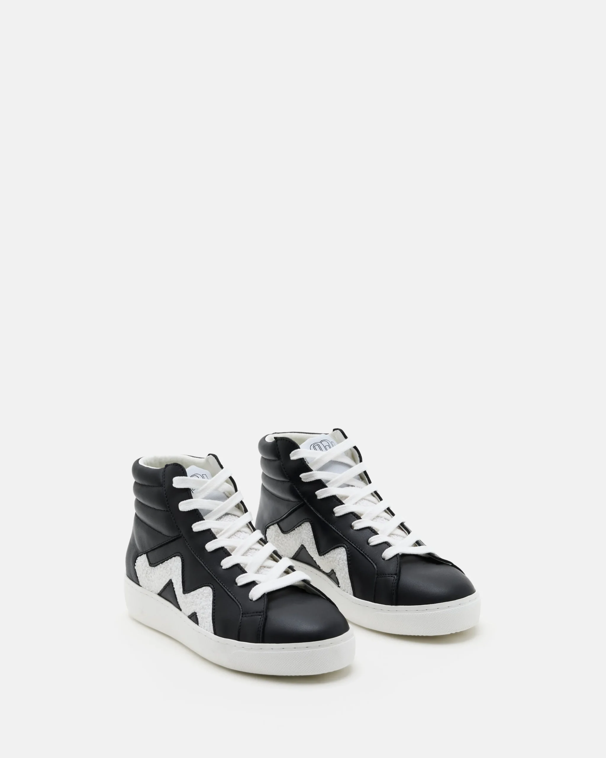 TENNIS CARLA/WOOL NOIR BLANC