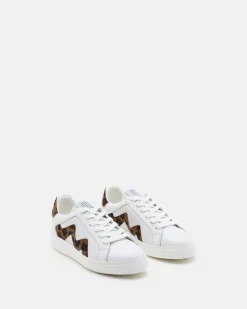 TENNIS CLELIA/PONY BLANC LÉOPARD