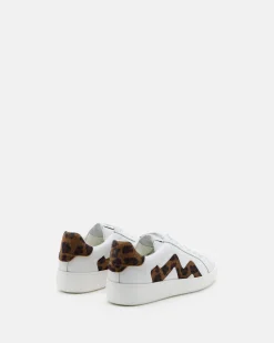TENNIS CLELIA/PONY BLANC LÉOPARD